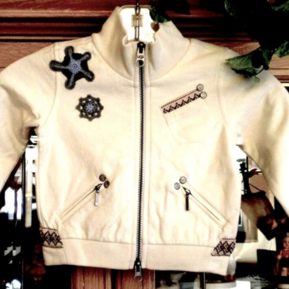 New Girl's UGG Australia Sweatshirt Zipper Jacket Coat